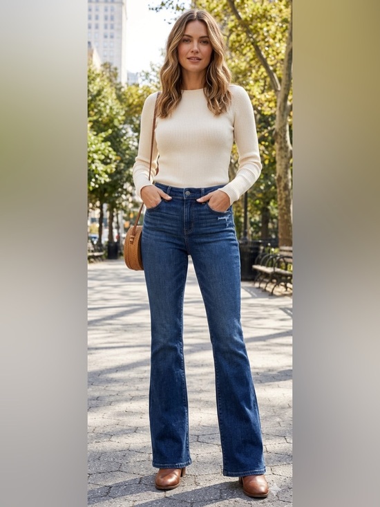 American Eagle Outfitters Denim - American Eagle Next Level Low-Rise Kick Bootcut Jean - Size 8 X-Long